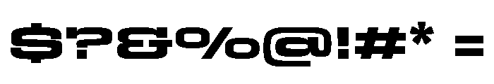 Egitto Super Wide Extra Bold Font OTHER CHARS