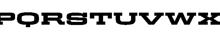 Egitto Super Wide Extra Bold Font UPPERCASE