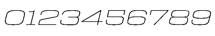 Egitto Super Wide Extra Light Italic Font OTHER CHARS