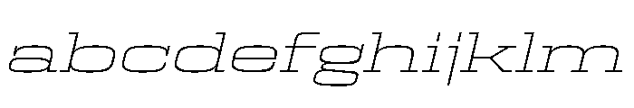 Egitto Super Wide Extra Light Italic FONT