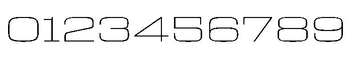 Egitto Super Wide Extra Light Font OTHER CHARS
