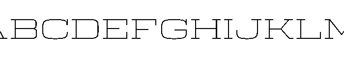 Egitto Super Wide Extra Light Font UPPERCASE