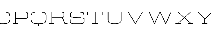 Egitto Super Wide Extra Light Font UPPERCASE