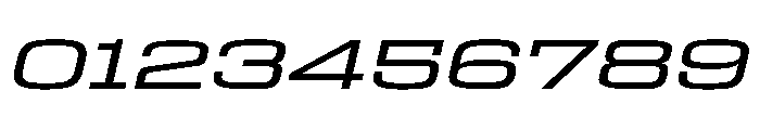 Egitto Super Wide Medium Italic Font OTHER CHARS