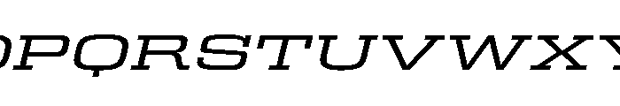 Egitto Super Wide Medium Italic Font UPPERCASE