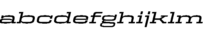 Egitto Super Wide Medium Italic FONT