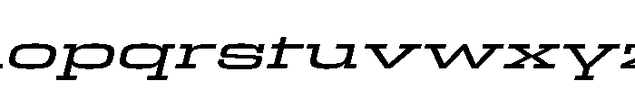 Egitto Super Wide Medium Italic Font LOWERCASE