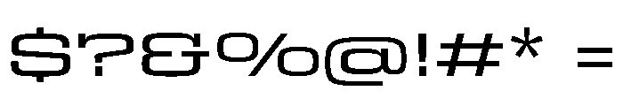 Egitto Super Wide Medium Font OTHER CHARS