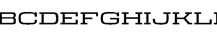 Egitto Super Wide Medium Font UPPERCASE