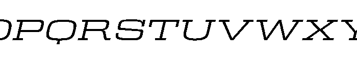 Egitto Super Wide Regular Italic Font UPPERCASE