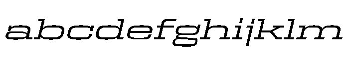 Egitto Super Wide Regular Italic FONT
