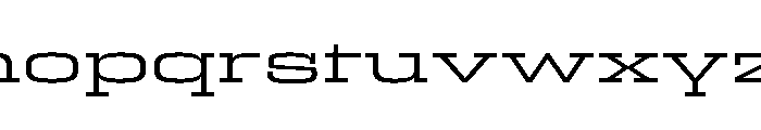 Egitto Super Wide Regular Font LOWERCASE