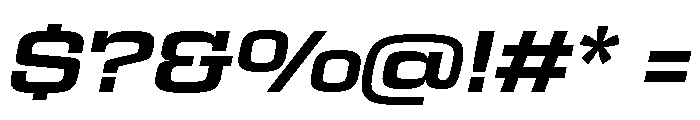 Egitto Wide Bold Italic Font OTHER CHARS