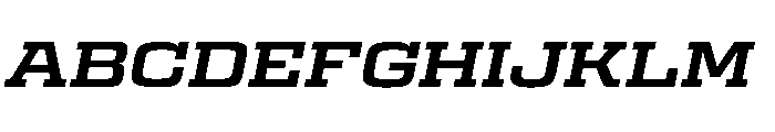 Egitto Wide Bold Italic Font UPPERCASE