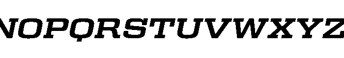 Egitto Wide Bold Italic Font UPPERCASE