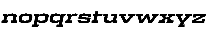 Egitto Wide Bold Italic Font LOWERCASE