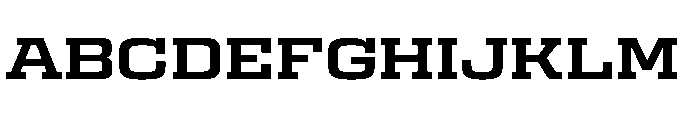 Egitto Wide Bold Font UPPERCASE