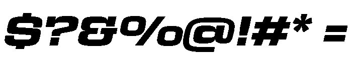Egitto Wide Extra Bold Italic Font OTHER CHARS