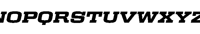 Egitto Wide Extra Bold Italic Font UPPERCASE