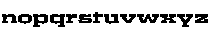 Egitto Wide Extra Bold Font LOWERCASE
