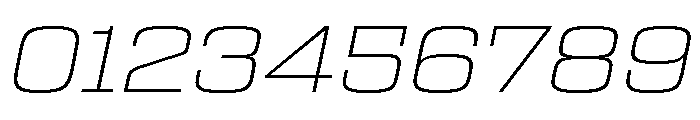 Egitto Wide Extra Light Italic Font OTHER CHARS