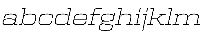 Egitto Wide Extra Light Italic FONT