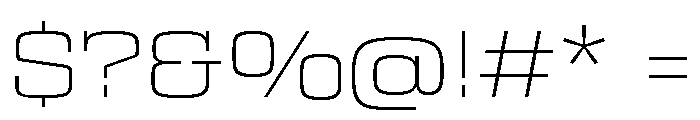 Egitto Wide Extra Light Font OTHER CHARS