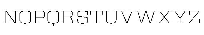 Egitto Wide Extra Light Font UPPERCASE