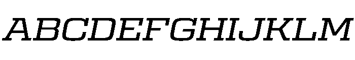 Egitto Wide Medium Italic Font UPPERCASE
