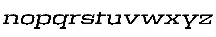Egitto Wide Medium Italic Font LOWERCASE