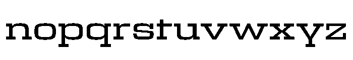 Egitto Wide Medium Font LOWERCASE