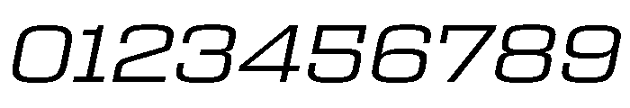 Egitto Wide Regular Italic Font OTHER CHARS
