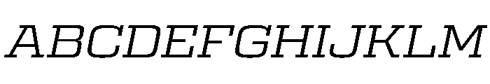 Egitto Wide Regular Italic Font UPPERCASE