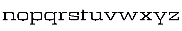 Egitto Wide Regular Font LOWERCASE