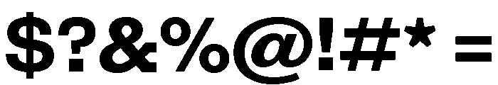 Egyptian Antique Bold Font OTHER CHARS