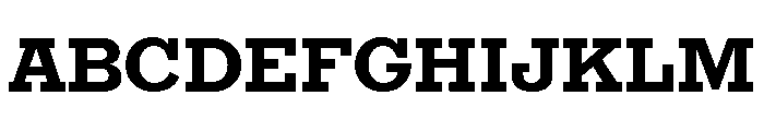 Egyptian Antique Bold Font UPPERCASE