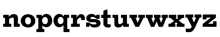 Egyptian Antique Bold Font LOWERCASE