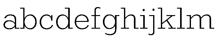 Egyptian Antique Extra Light FONT
