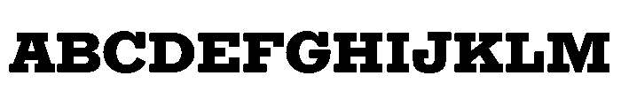 Egyptian Antique Heavy Font UPPERCASE