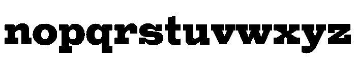 Egyptian Antique Heavy Font LOWERCASE