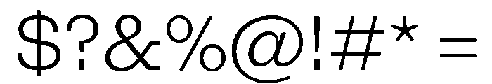 Egyptian Antique Light Font OTHER CHARS