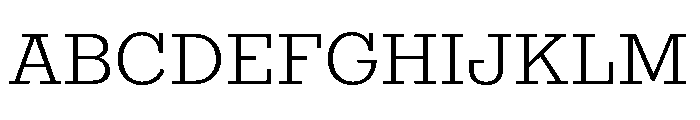 Egyptian Antique Light Font UPPERCASE