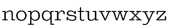 Egyptian Antique Light Font LOWERCASE