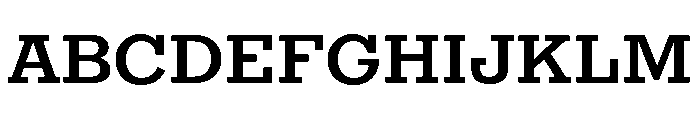 Egyptian Antique Medium Font UPPERCASE