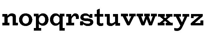 Egyptian Antique Medium Font LOWERCASE