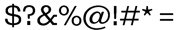 Egyptian Antique Regular Font OTHER CHARS