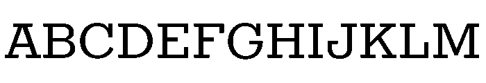 Egyptian Antique Regular Font UPPERCASE
