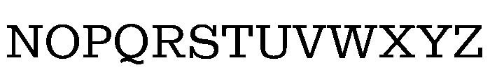 Egyptian Antique Regular Font UPPERCASE