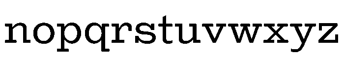 Egyptian Antique Regular Font LOWERCASE