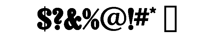 Egyptienne Regular Font OTHER CHARS